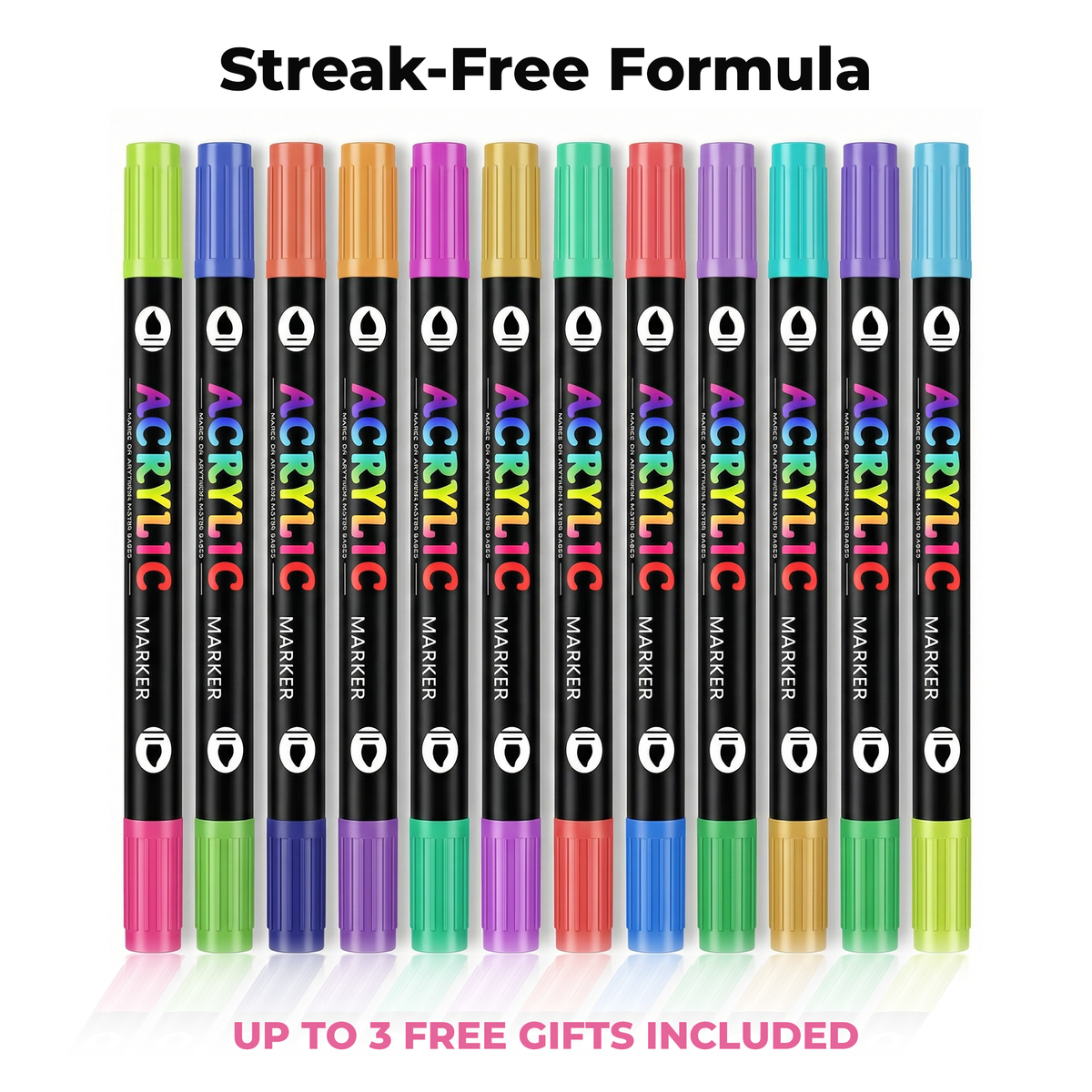 Dual-Color Acrylic Paint Markers