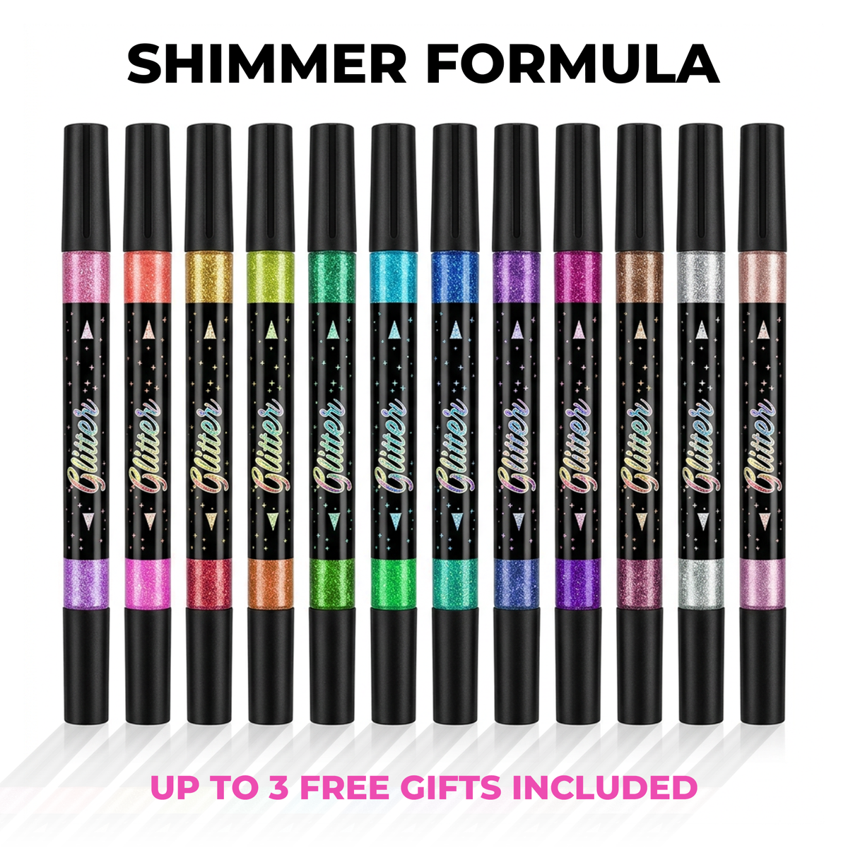 Dual-Color Glitter Acrylic Paint Markers