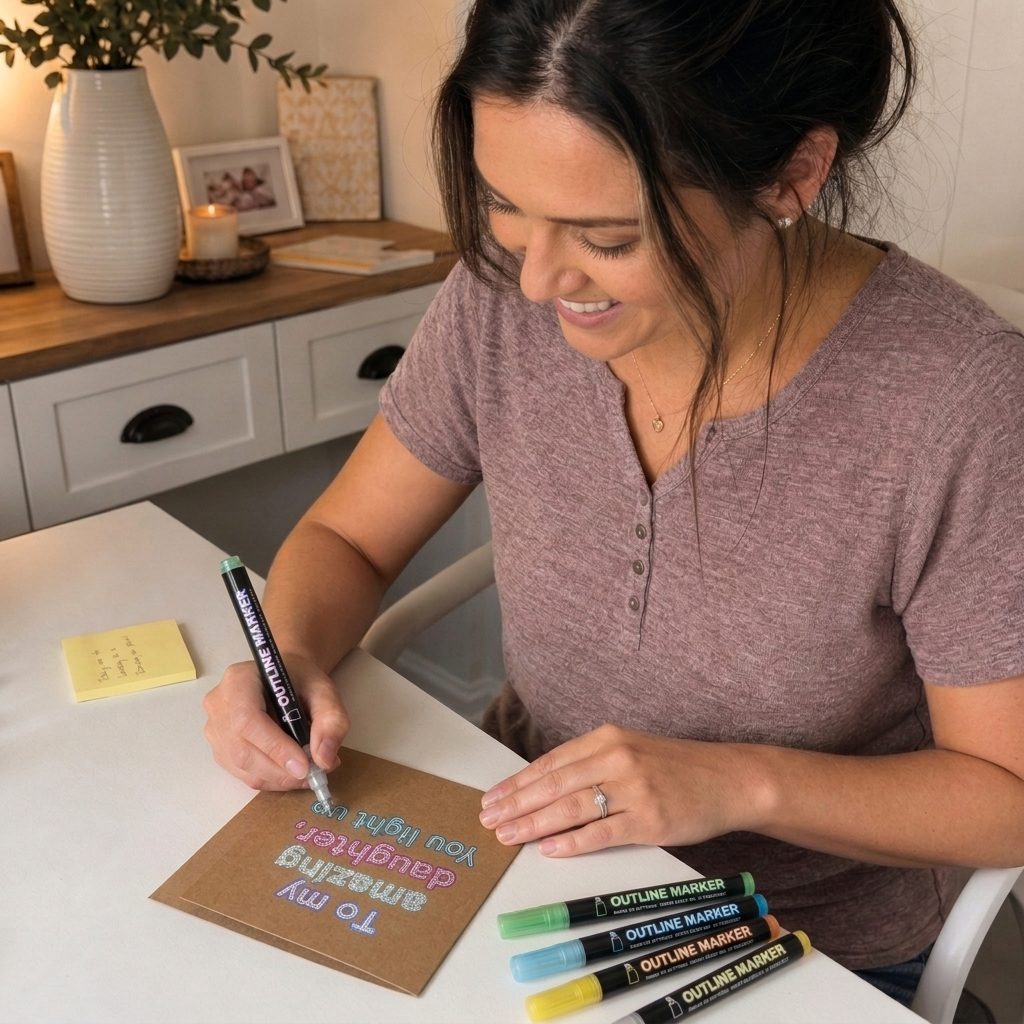 Premium Glitter Outline Markers