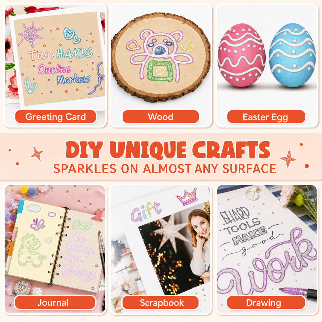 Premium Glitter Outline Markers