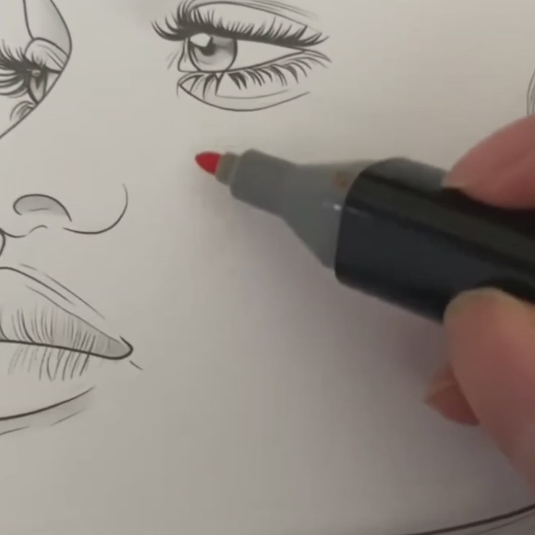 Dual-Color Acrylic Paint Markers